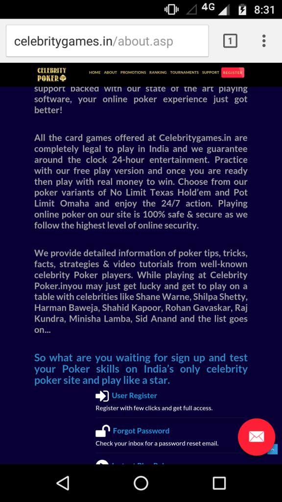 Celebrity Poker